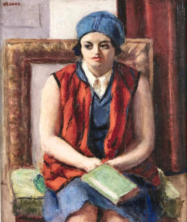 Ragazza con panciotto rosso (1927)
